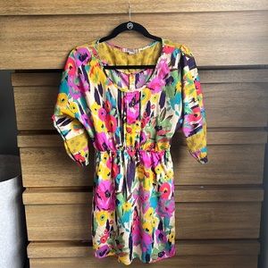 Floral pattern mid dress